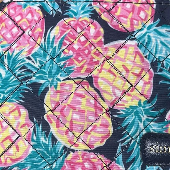 Simply Southern Pink Pineapple Wristlet Wallet Clutch - Picture 4 of 8